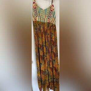 RAGA Multicolor Maxi Dress with Bohemian Flair